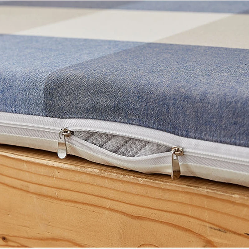 WOSTAR Хлопковый защитный чехол для матраса с геометрическим принтом и молнией 360° °