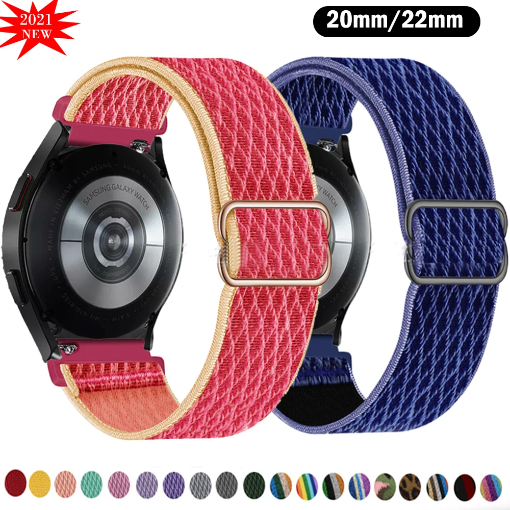 

Bohemian Band For Samsung Galaxy Watch 5/pro/4/classic/Active 2 Elastic 20m/22mm bracelet Huawei GT/Amazfit GTR-GTS-4-3-2e strap