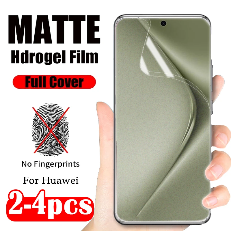 Фото 4-2 шт. изогнутая матовая гидрогелевая пленка для Huawei Pura 70 Ultra P60 Art P50 P40 P30 Lite Mate 60 50 40 RS Pro Plus Защитные пленки для экрана №1