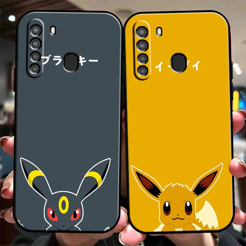 

Pokémon Cartoon Avatar Phone Case For Samsung Galaxy S8 S8 PLus S9 S9 Plus S10 S10E S10 Lite 5G Plus Black Coque Silicone Cover