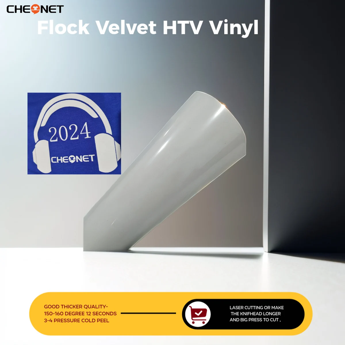 

CHEONET 3D бархатный винил для термопечати разные цвета