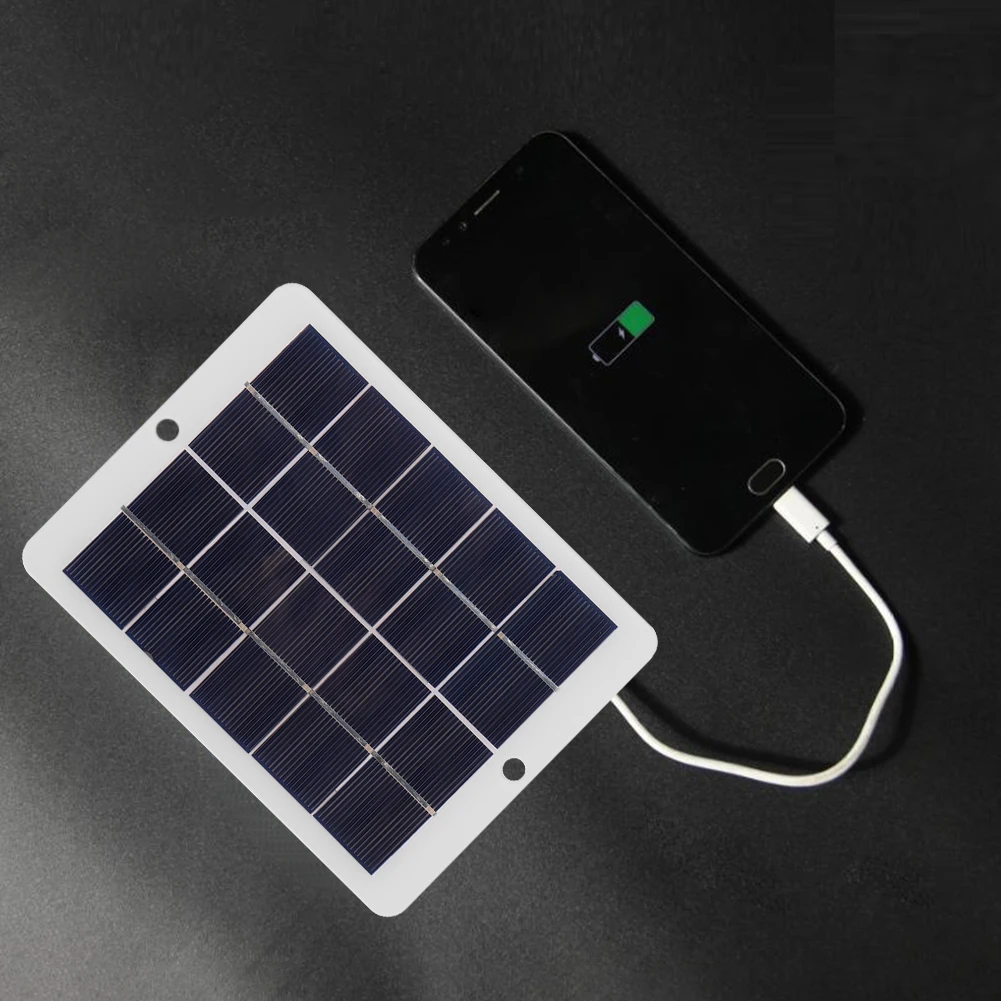 Солнечная панель 3 Вт 5 В USB для быстрого зарядного устройства портативное Внешнее