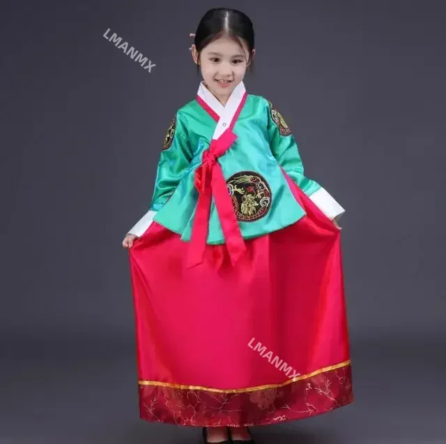 Ханбок для девочек детское корейское платье народных танцев сценическое