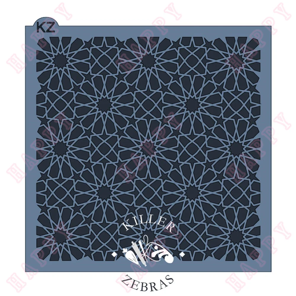 

New Geometric Stars DIY Layering Stencils Painting Scrapbook Coloring Embossing Album Decorative Template Greeting Card Handmade