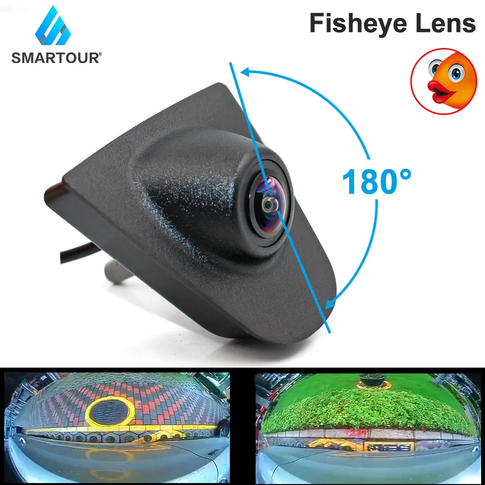 

Smartour 180 Degree Lens Fisheye Night Vision Car CCD Vehicle Logo Mark Emblem HD Front Camera For Honda CRV 2012 2013