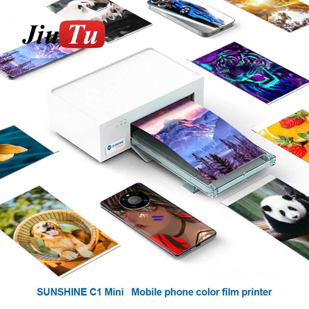 Миниатюрный цветной принтер SUNSHINE C1 для нанесения пленки на телефон высокое