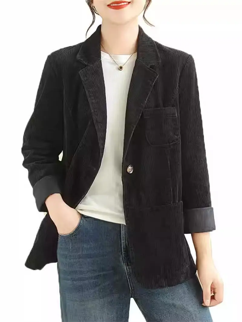 Новинка весна-осень женская мода женский костюм пальто 2024 популярный свободный и