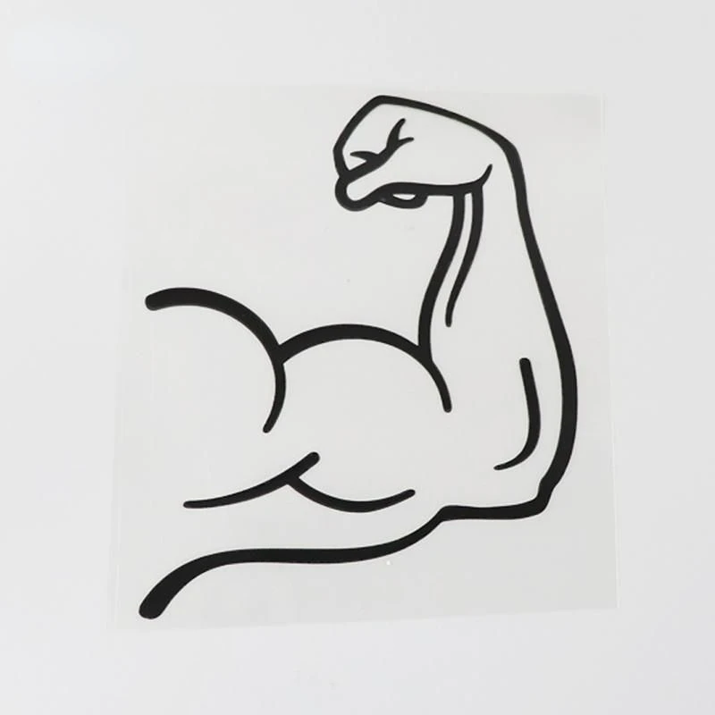 

Strong Arm Muscle Lines Sexy Car Stickers Vinyl Decal Curved Bumpy Body Fitness Sports Waterproof Reflective Window Stickers