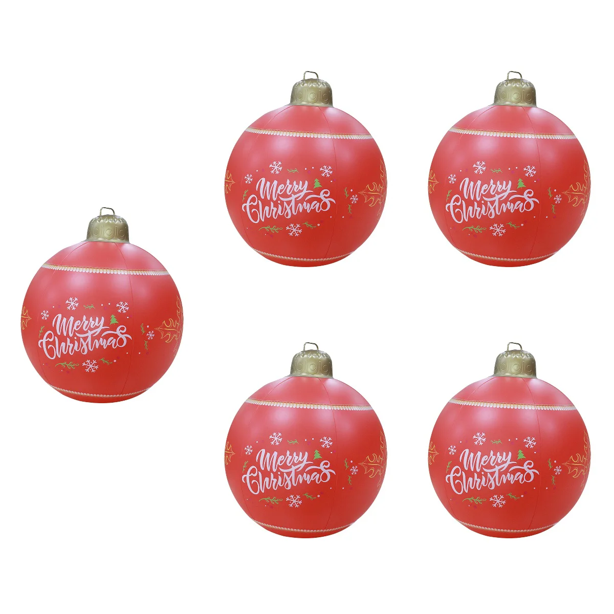

5x Reusable Exquisite Christmas Decorations Large Christmas Ornaments Christmas Inflatables for Garden Festival Gift Outdoor