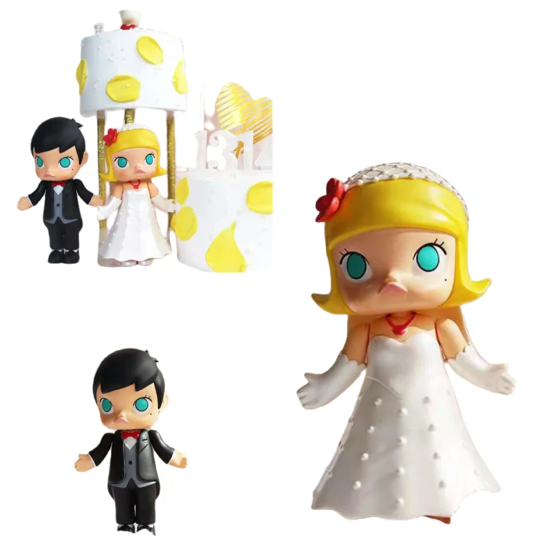 

POP MART Origina Jasmine Prince свадебное платье для куклы глухая коробка десерт настольное Платье милое Kawaii украшение для торта загадочная коробка