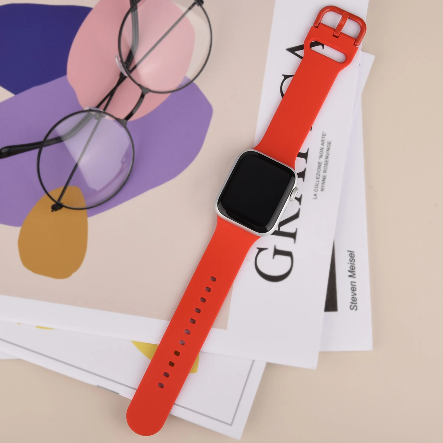 Strap For Apple Sport Watch band 44mm 40mm for iwatch Bracelet series 7 6 Se 5 4 3 2 1 42mm 38mm correa watchband accessories