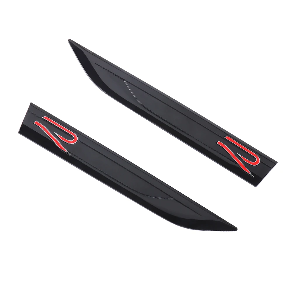 

2 шт. 3D ABS автомобильный новый значок R на крыло боковое крыло эмблема наклейка для Volkswagen VW Polo Passat B5 B6 B7 T4 T5 GTI Golf 4 Tiguan Jetta