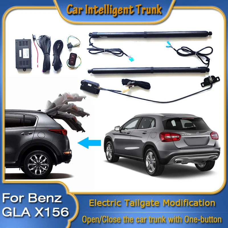 

Умная электрическая подъёмная стойка для багажника Mercedes Benz GLA X156 2013 ~ 2020