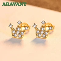 new arrival 925 sterling silver 18k gold crown for women fashion jewelry