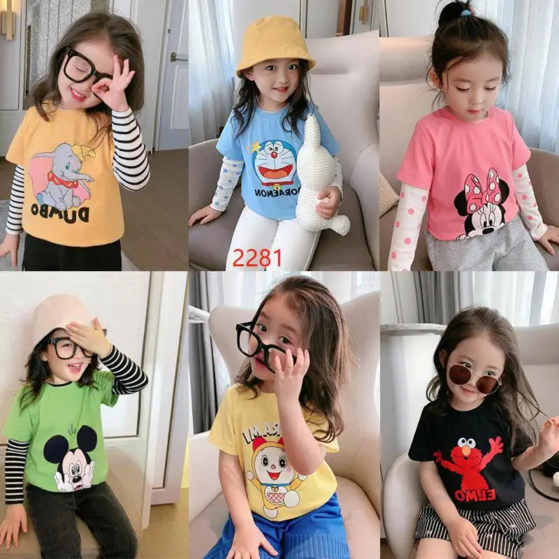 

Детский спортивный топ с коротким рукавом и круглым вырезом, на весну и лето