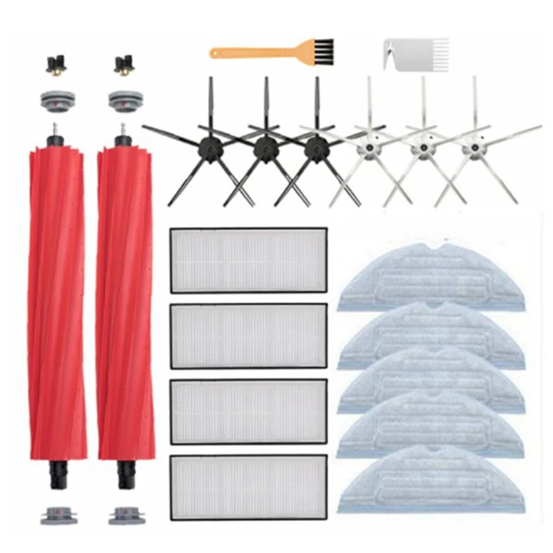 

Main Side Brush Filter Mops For Xiaomi Roborock S7 T7S T7Plus Vacuum Cleaner Accessories Replacement Spare Parts Kit