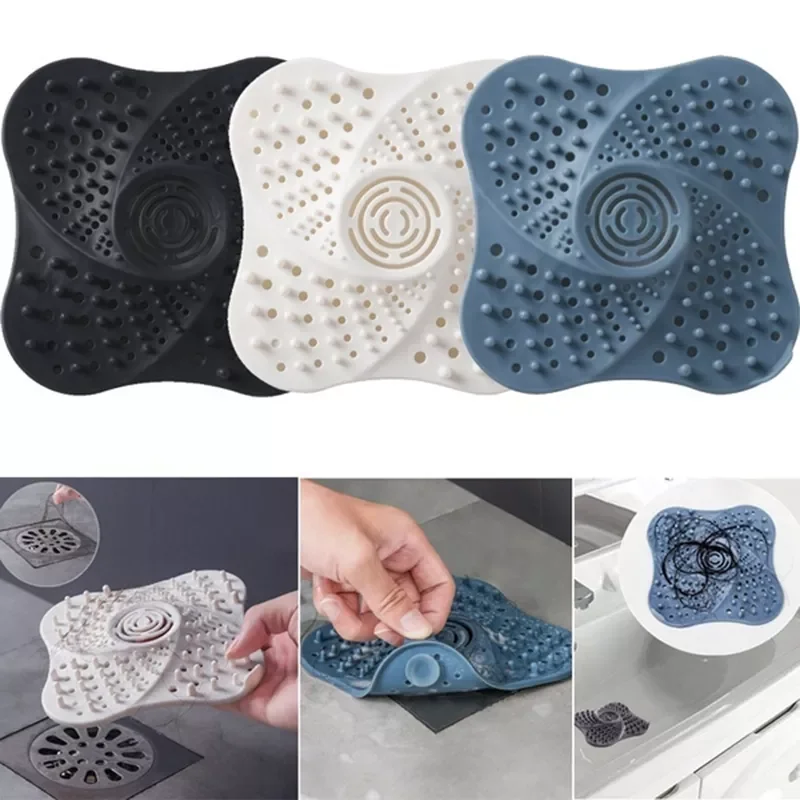 

Bathroom Hair Filter Kitchen Sink Accessory Reusable Home Floor Drain Hair Stopper Bath Catcher Sink Strainer Sewer Filter
