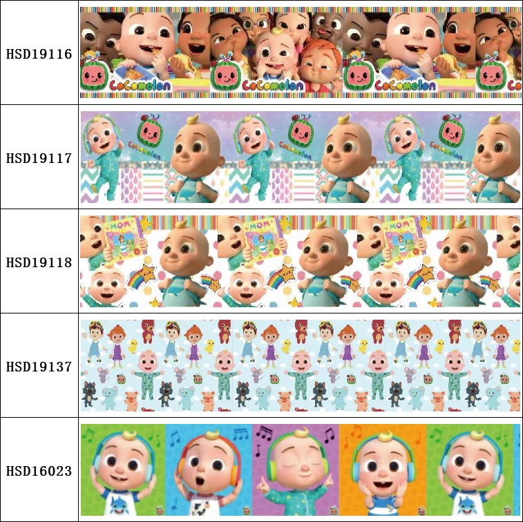 

16MM 22MM 25MM 38MM 50MM 75mm Printed Pattern on Grosgrain Ribbon For Diy