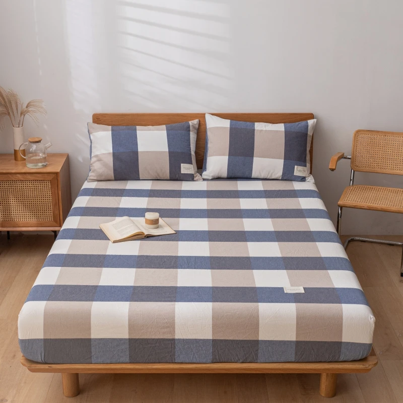 

1PC Clip Cotton Bed Sheet Cover Thicken Quilted Mattress Fitted Bedsheet Air-Permeable Suitable for 5-30cm Thick Mattress