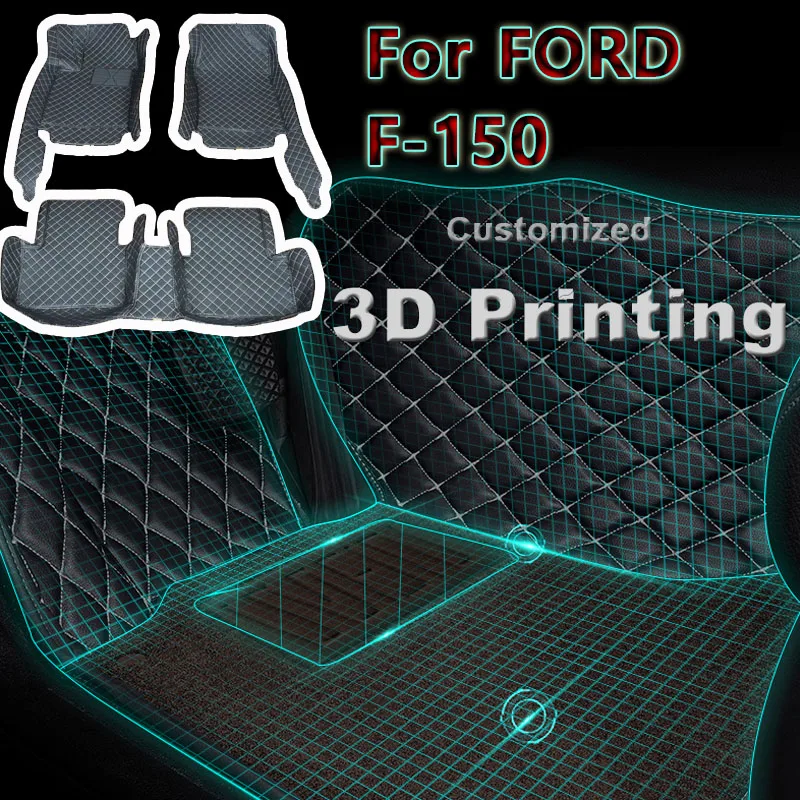 

Автомобильный напольный коврик и коврик для багажника автомобиля FORD F-150 5/7, 2 двери/4 двери, 2000-2020 лет, напольные коврики, автомобильные наклад...