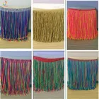 Кружевная лента с кисточками 20 смполиэстер, костюм для латиноамериканского танца, длиной 2 ярда, разноцветные аксессуары для шитья бахромой, сделай сам