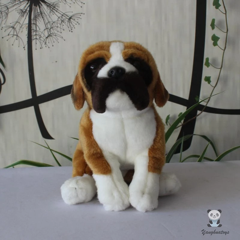 

Real Life Plush Boxer Soft Toy Stuffed Animal Dog Dolls For Boys And Girls Birthday Gifts