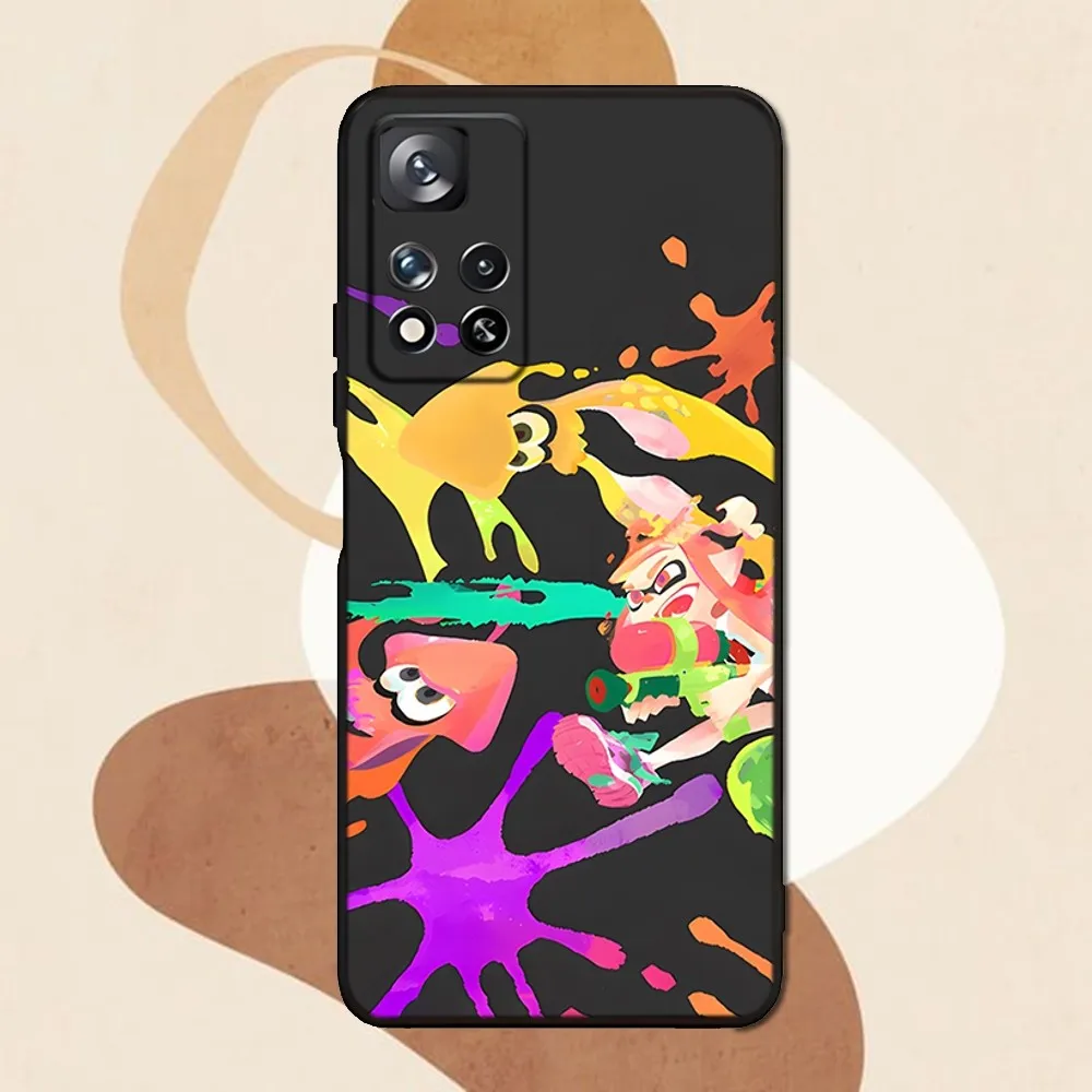 Чехол для телефона S-SplatoonS Game Samsung Galaxy A73 A91 A53 A52 A32 A13 A21 A34 A71 A31 A22 A20 черный чехол