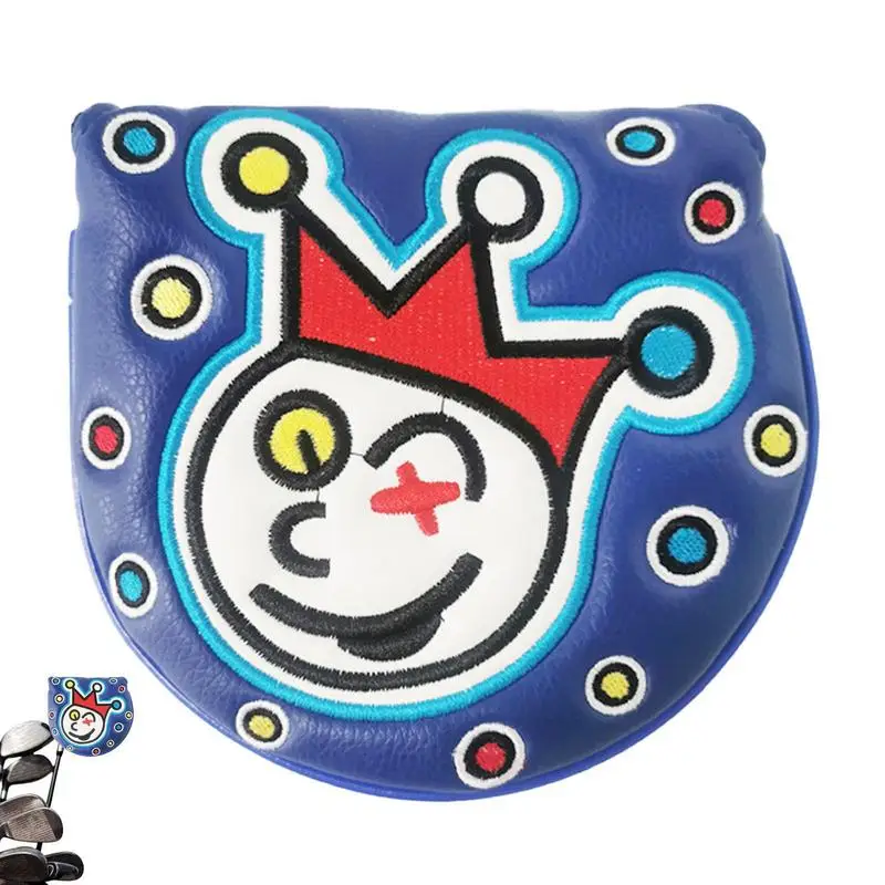 

Водонепроницаемый чехол с изображением клюшки для гольфа, забавные Чехлы для клюшек в стиле клоуна из искусственной кожи, Гибридный чехол д...