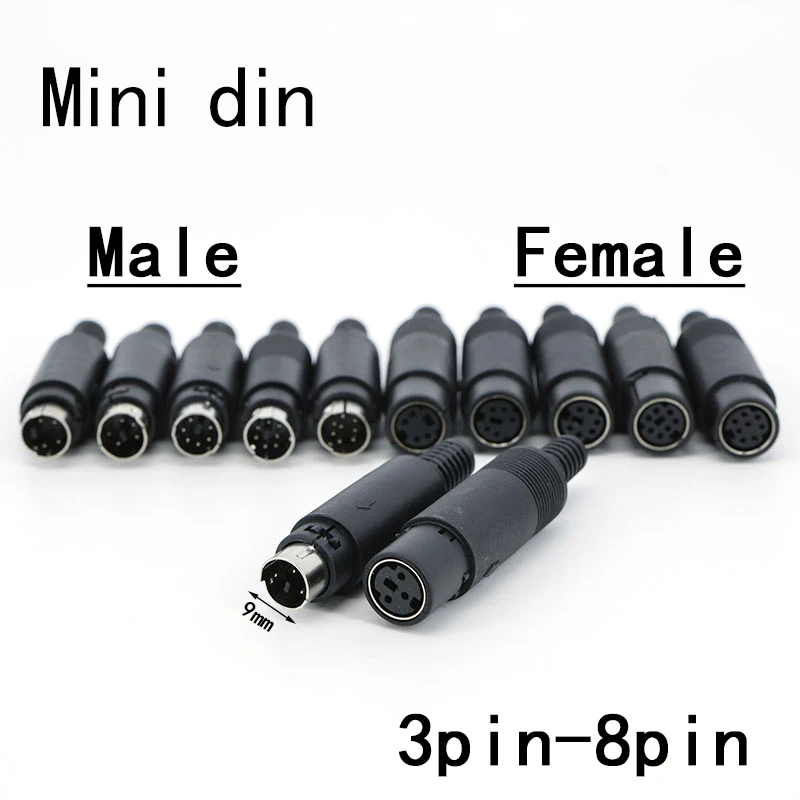 

Мини DIN штекер 3/4/5/6/7/8 PIN