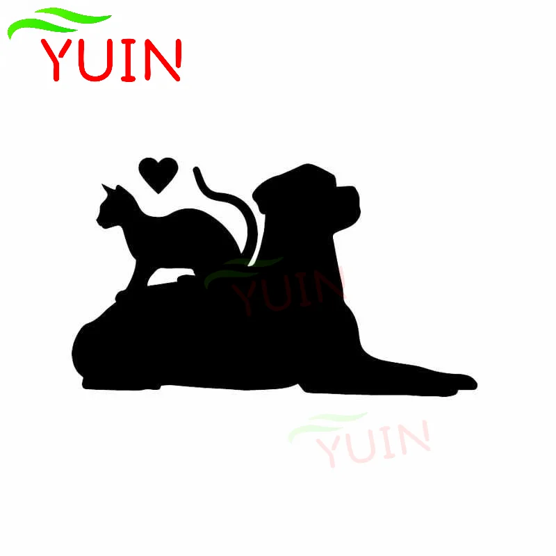 

YUIN милый котенок щенок Лабрадор любимый автомобиль наклейка Модные автомобильные аксессуары корпус царапина Водонепроницаемая Солнцезащ...