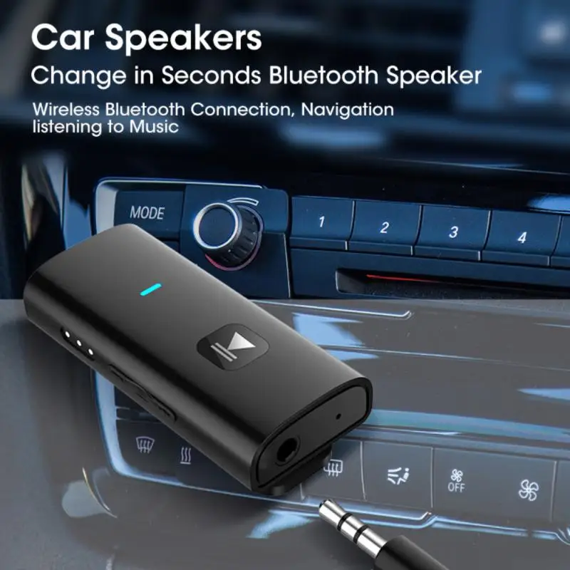 

Bluetooth 5.0 Receiver Adapter Wireless Audio Adapter 3.5mm AV/AUX Jack For Car PC Headphone Reciever Handsfree Support TF Card