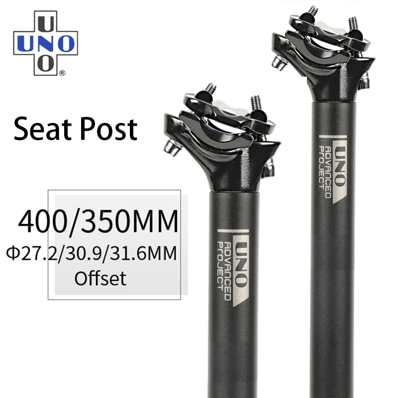 

UNO Seat Post MTB Aluminum Seatpost Bicycl Road Bike Seatpost 25.4/27.2/28.6/30.9/31.6*350/400mm Bicycle Seat Tube Ultralight