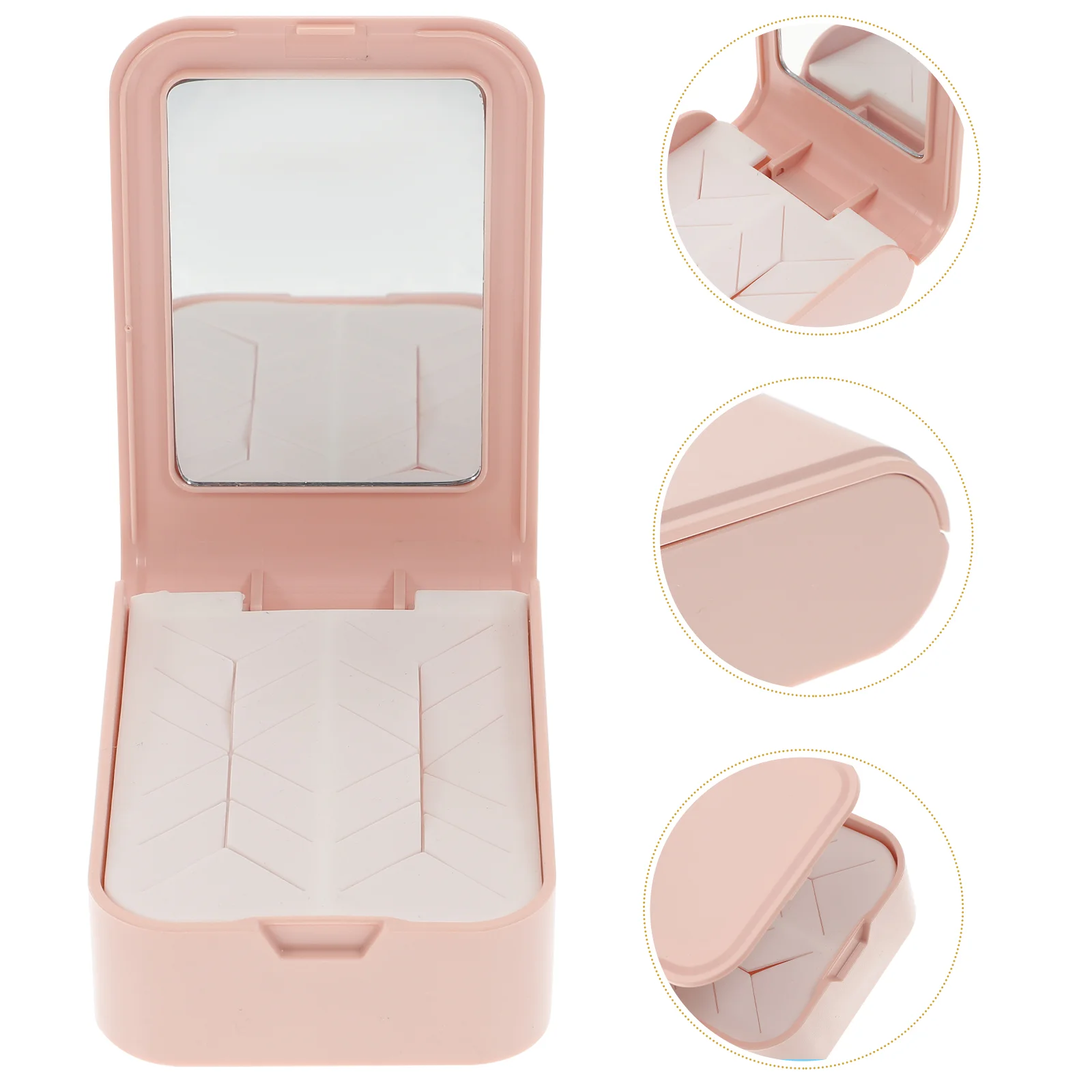 

Lipstick Travel Bag Makeup Portable Lip Box Storage Holder Case Mirrorwalking Toiletry Mini Organizer Gloss Balm Sleeve Pouch