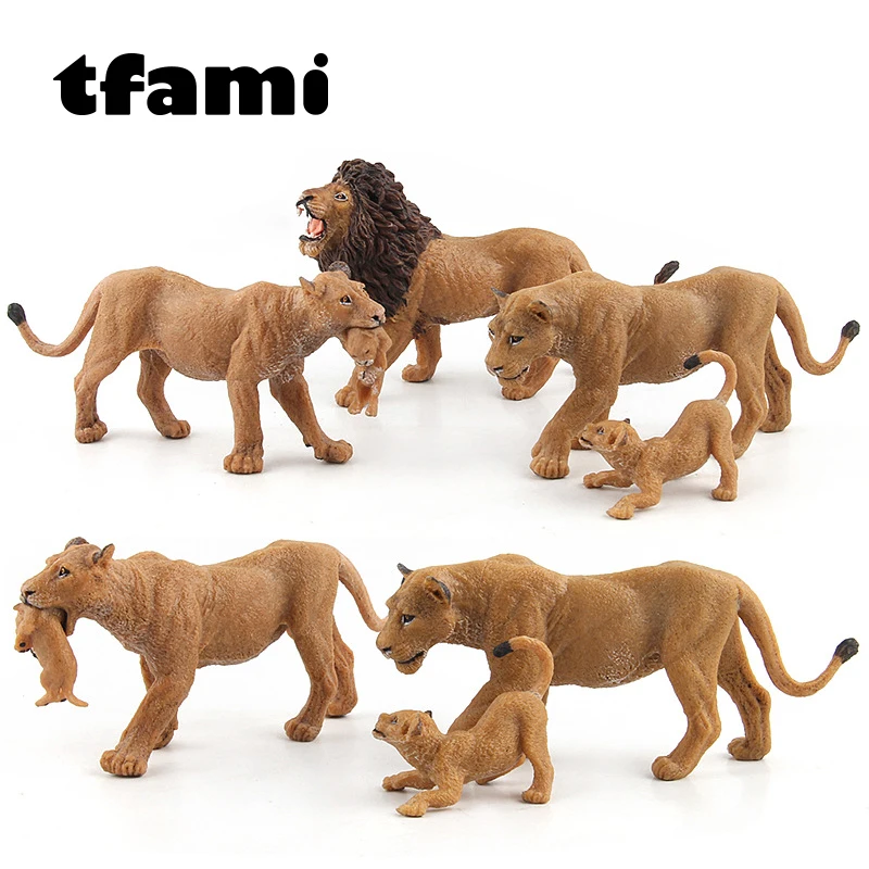 

TFAMI Mini Forest Series игрушка-животное, Детская имитация дикого льва, серия моделей животных из ПВХ, высокое качество, игрушки для детей, подарки