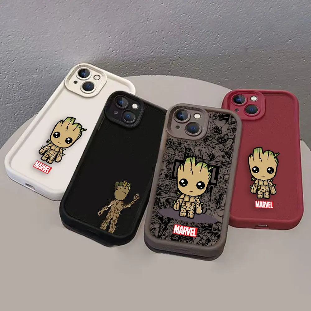 Чехол для телефона Marvel Cartoon Baby Groot Xiaomi 11 14 14T POCO F3 F4 F5 X3 X4 GT X5 M6 Redmi 10 10C 12 12C 13 13C 14C Case Funda