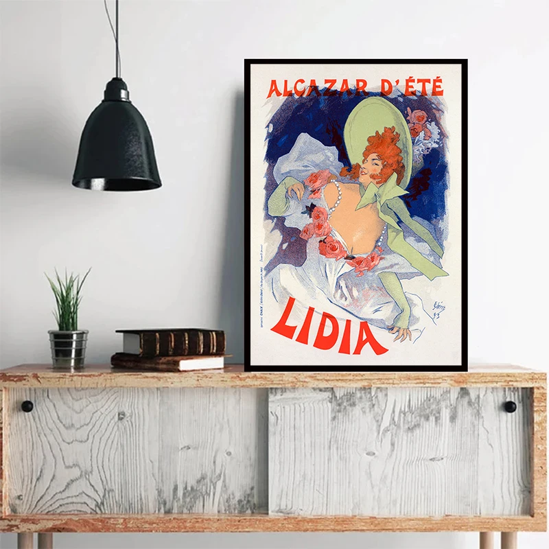 Французский музыкальный театр плакат рекламный виниловый стиль новый принт на