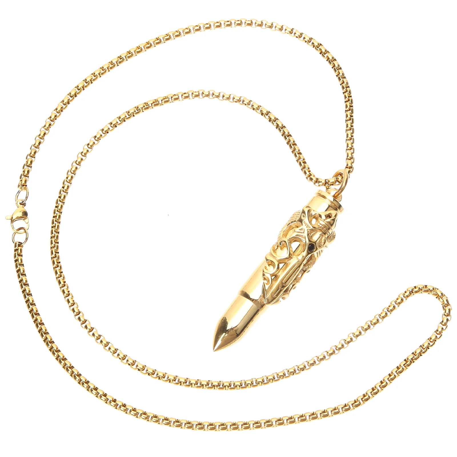 

Necklace Bullet Neck Pendant Cremation Memorial Jewelries Statement Adjustable Open Ash Urn Chain Drop Chains Dangling