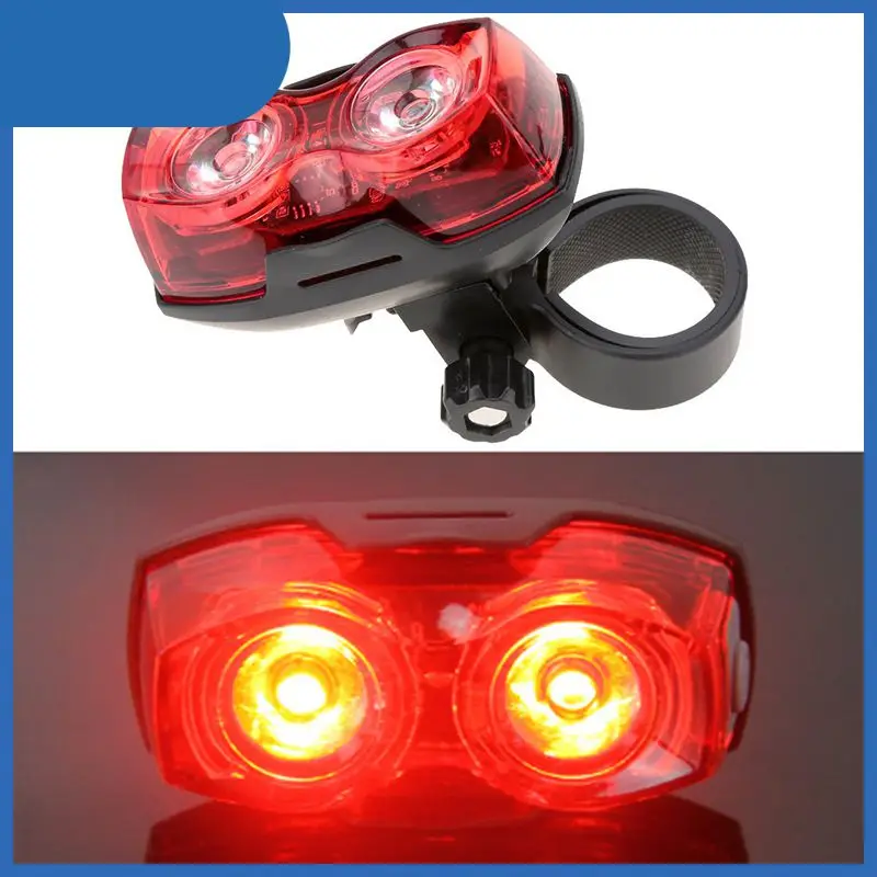 

Cycling Bicycle Clamp Tail Light 2 LED Bike Flashing Rear Lamp Safety Light Ultra-bright Quick Release 3 Modes