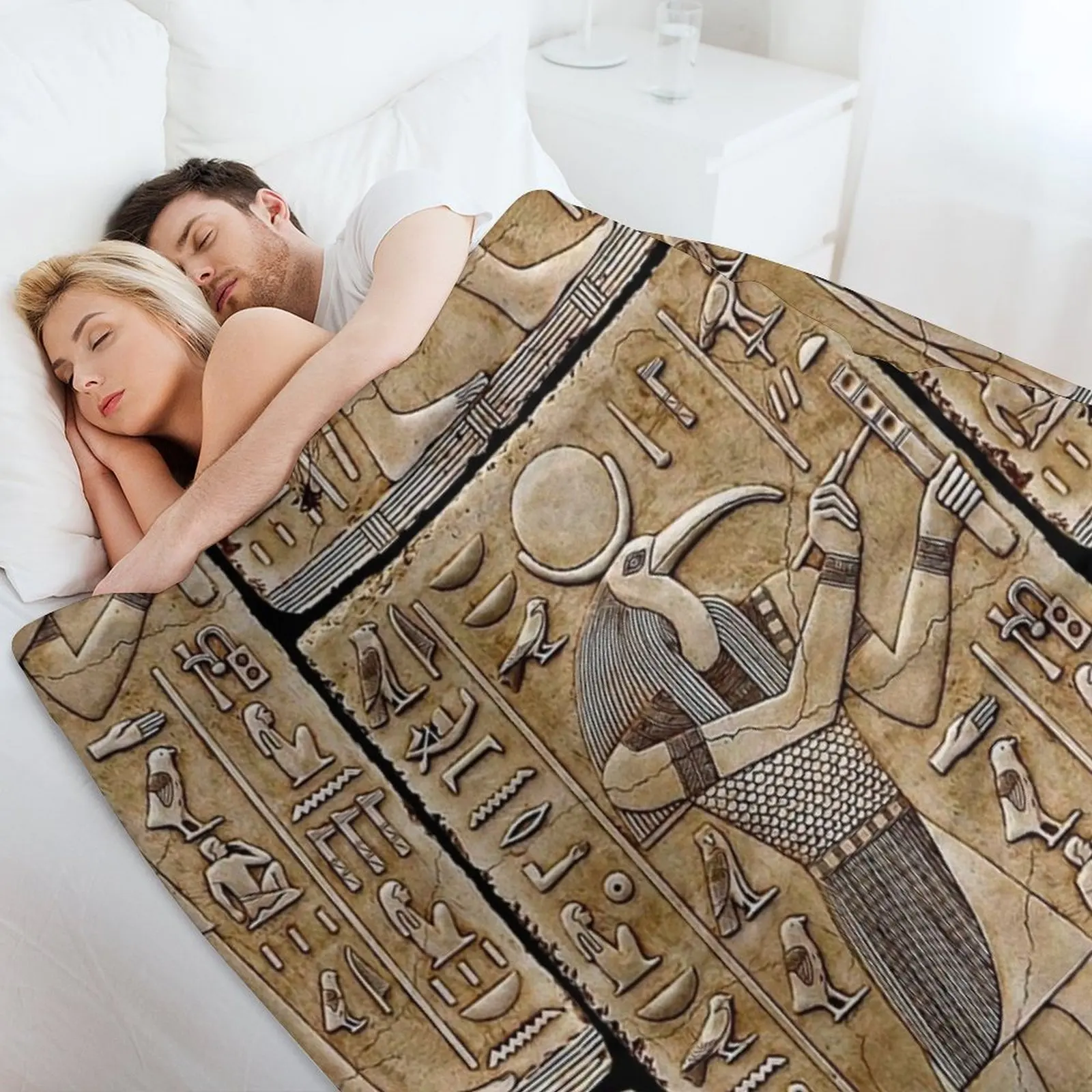 Тот - древнеегипетское деловое одеяло красивые термоотки одеяла для дивана