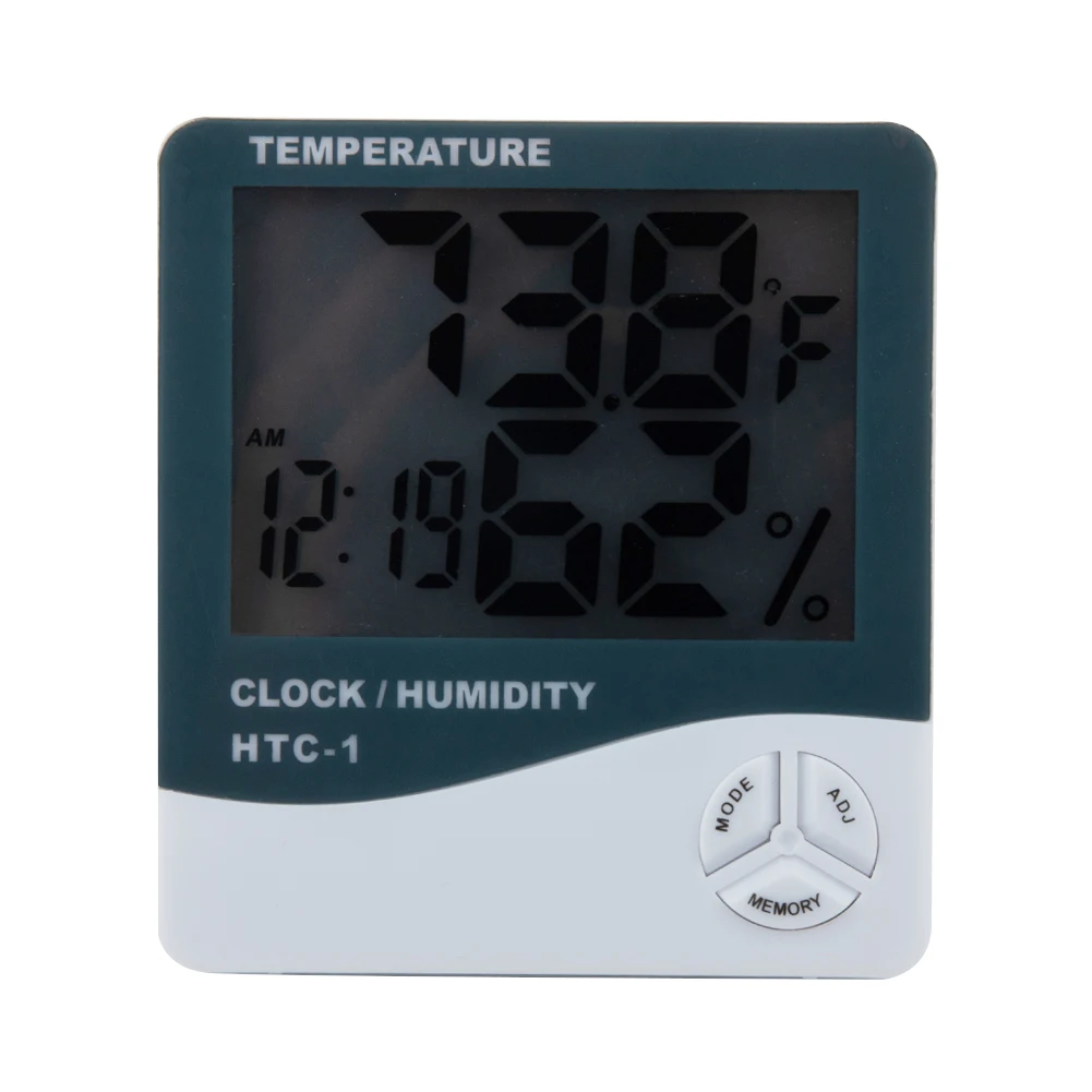 

New Practical Durable High Quality Thermometer Hygrometer Weather Station Alarm Clock Digital LCD Display Plastic