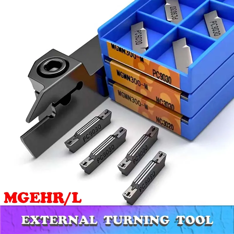 

MGEHR1010 MGEHR1212 MGEHR1616 MGEHR2020 MGEHR2525 Внешний держатель инструмента для прорезывания зубов + 10 шт. MGMN MGMN200 MGMN300 MGMN400 токарный инструмент