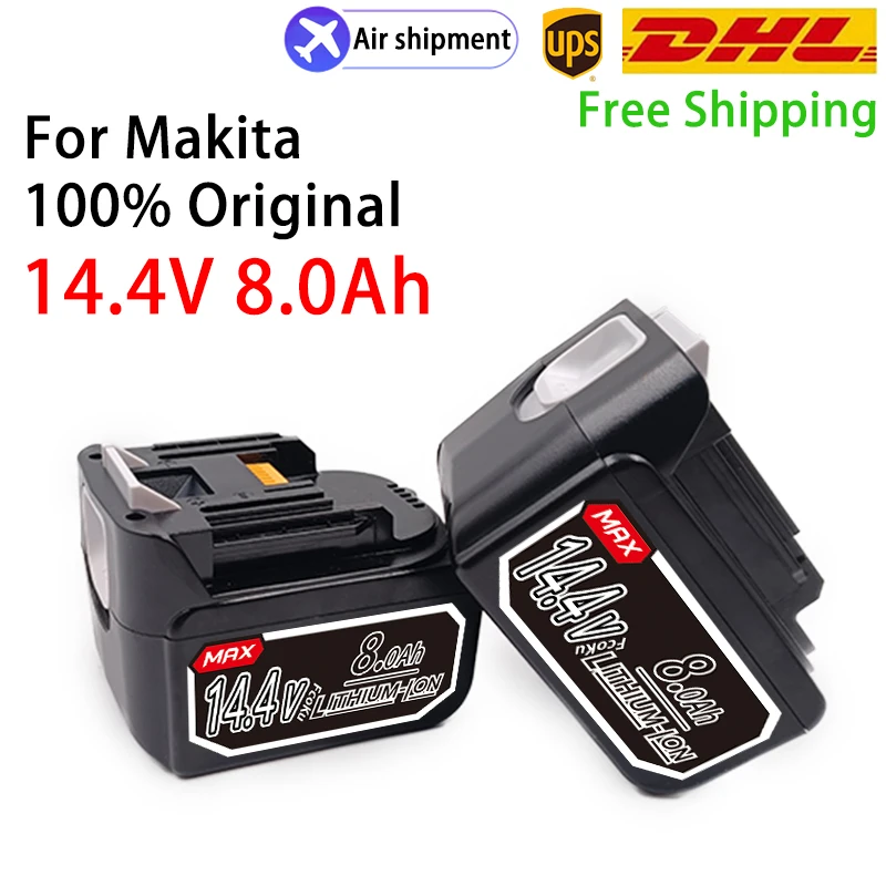 

Литий-ионный аккумулятор для Makita BL1430 BL1440 LXT200 BDF340 TD131D BL1460, 14,4 В, 8000 мАч