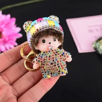 creative fashion brick keychain pendant cartoon cartoon character backpack wallet keychain pendant student small gift