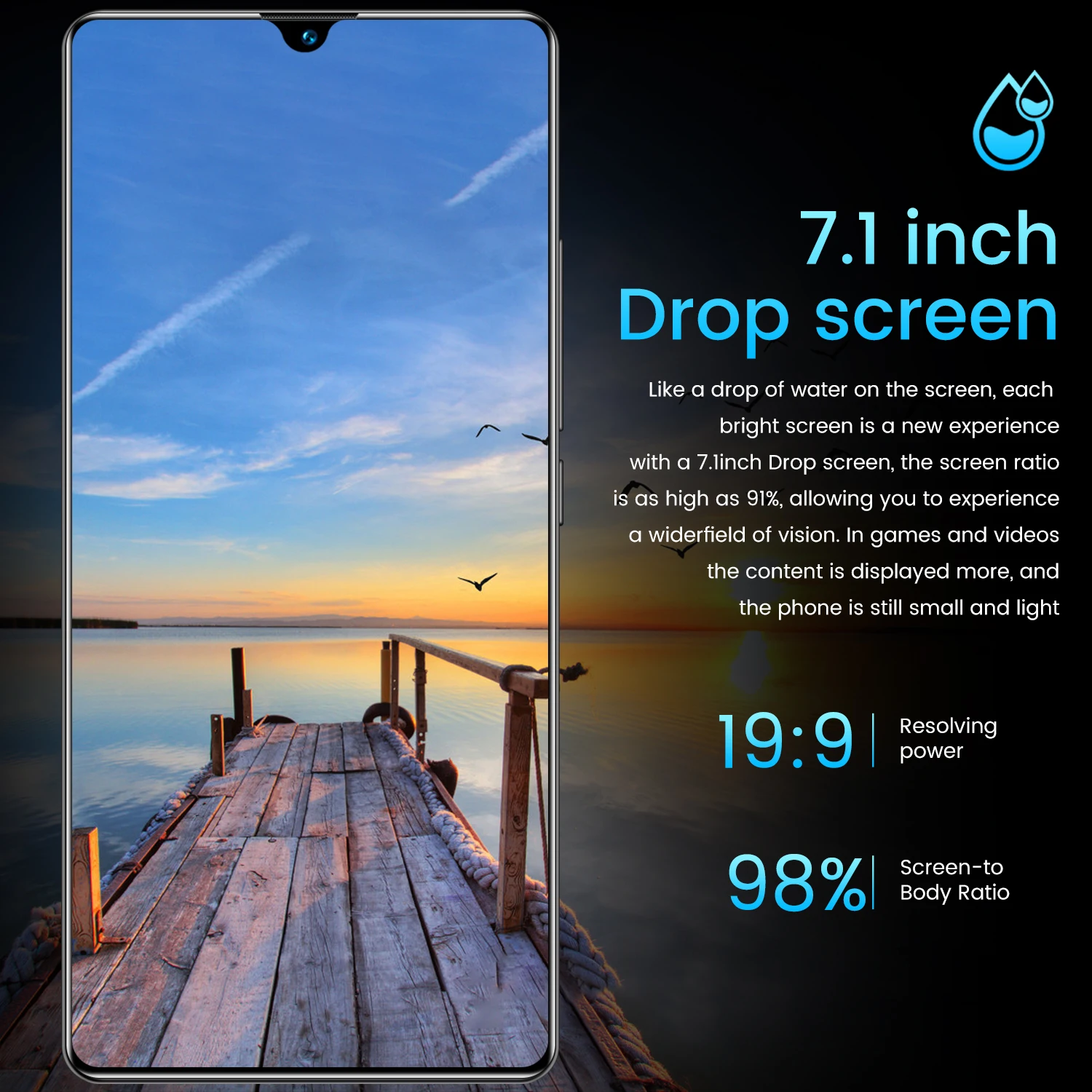 global version nova8pro 7 1inch hd screen 12gb ram 512gb rom smartphone dual simsd cell phone android 10 mobilephone celulares free global shipping