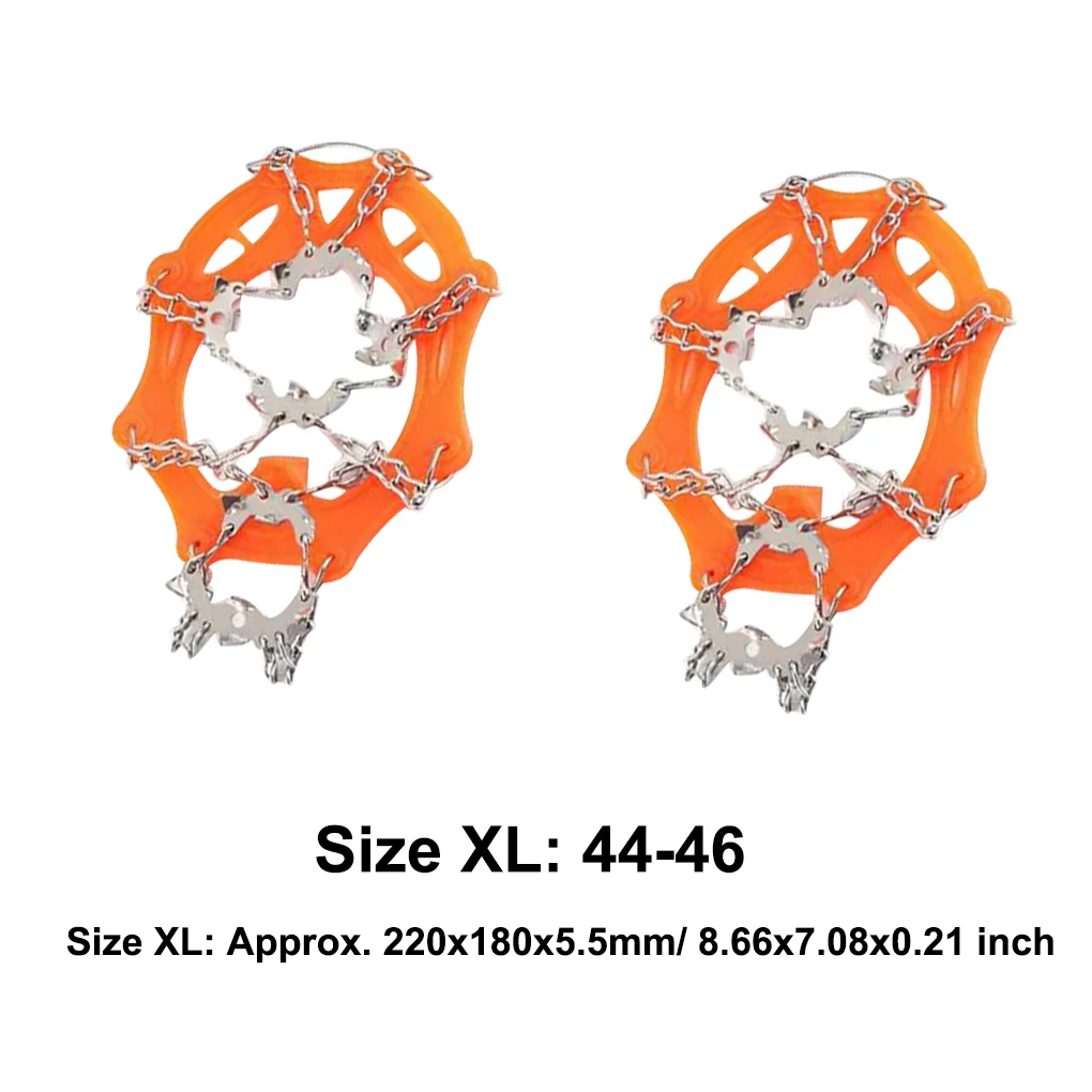 

2Pcs Set Snow Spike Shoes Covers Hiking Climbing Cleats Anti-Skid Crampons Outdoor Fishing Climber Winter Equipment