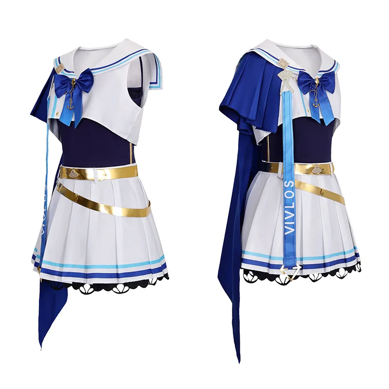 Фото Костюм для косплея Uma Musume Pretty Derby Vivlos Swimsuit Eclat, головной убор, наряд для Хэллоуина, аниме, Комик-Кон №5