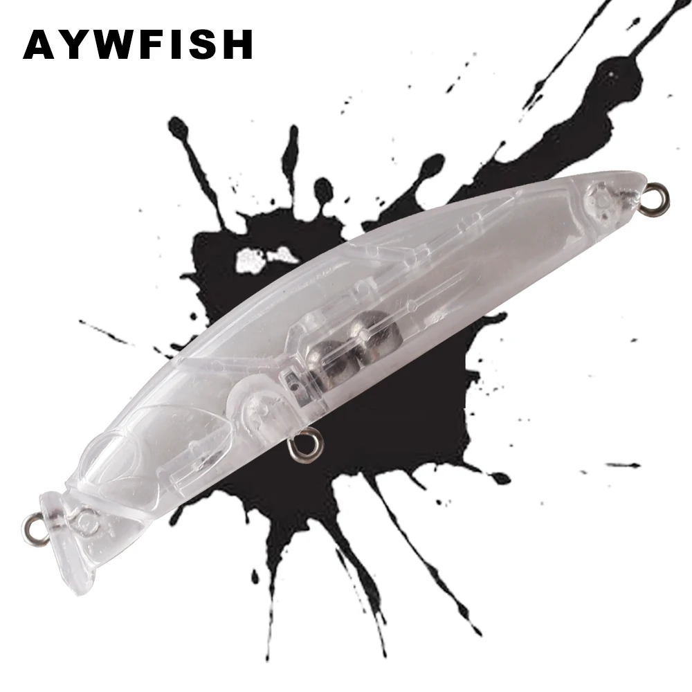 

AYWFISH 10PCS / Lot Unpained Pencil Blanks Lures 8CM 8.5G Artificial Minnow Magnet Inside Hard Bait For Bass Fishing Tackle DIY