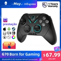 g70 professional buletooth wireless wired vibration best gamepad joystick controller for switch windows pc ps3 steam tv game joy