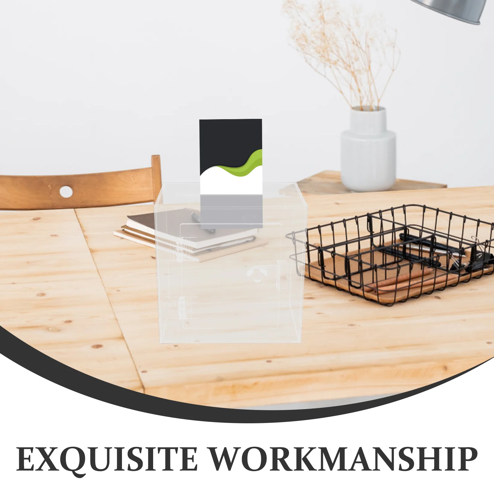 Коробки Прозрачный акриловый прозрачный оконный почтовый ящик для