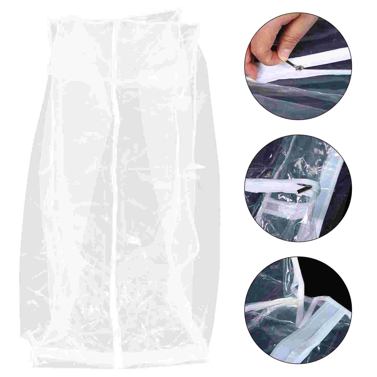 

Dress Garment Cover Suit Hanging Clothesstoragewedding Coat Clear Covers Clothing Large Travel Dressespacking Rack Wardrobe